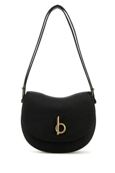 Burberry Black Leather Small Rocking Horse Shoulder Bag