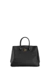 Burberry Medium Rocking Horse Suede Tote Bag In Black