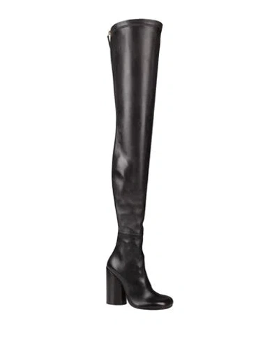 Burberry Woman Knee Boots Black Size 7 Soft Leather