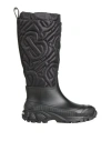 Burberry Woman Boot Black Size 6 Leather, Textile Fibers, Rubber In Black
