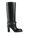 Burberry Stirrup Leather Knee-high Boots In Black