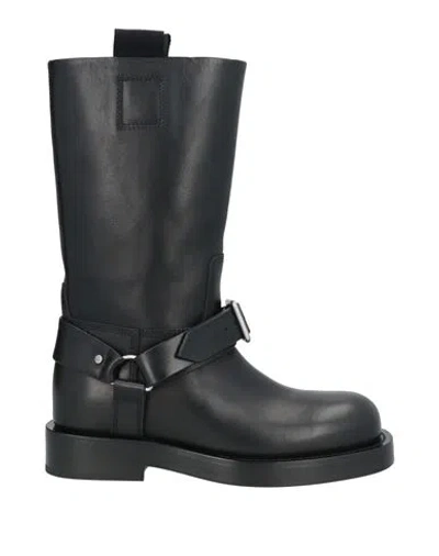 BURBERRY BURBERRY PRORSUM WOMAN BOOT BLACK SIZE 8 LEATHER