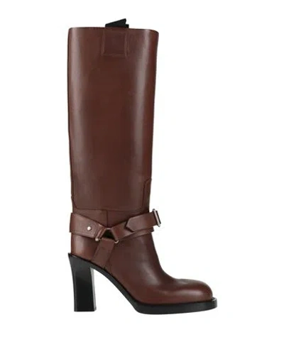 Burberry Woman Boot Brown Size 9 Calfskin