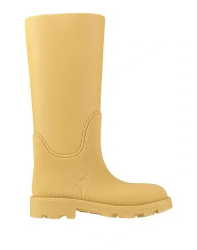 Burberry Woman Boot Tan Size 8 Rubber In Gold