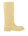 Burberry Woman Boot Yellow Size 10 Rubber