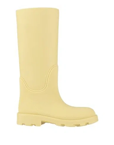 Burberry Woman Boot Yellow Size 8 Rubber