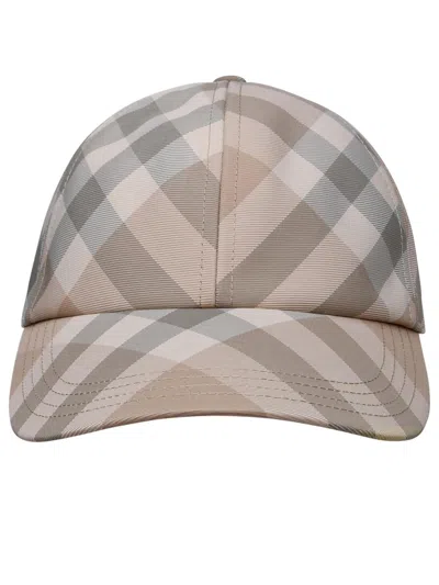 Burberry Woman  Beige Polyester Hat In Cream