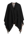 Burberry Woman Cape Black Size Onesize Wool In Black