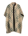 Burberry Woman Cape Sand Size Onesize Wool, Polyamide, Elastane In Beige