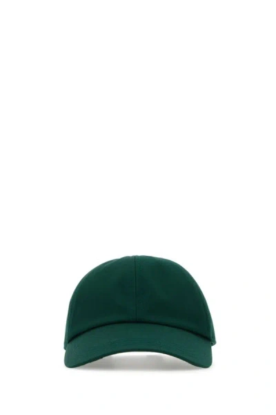 Burberry Logo Embroidered Baseball Cap In Green