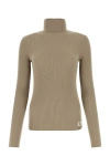 BURBERRY BURBERRY WOMAN CAPPUCCINO WOOL BLEND SWEATER