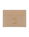 Burberry Woman Cardholder Beige Size - Calfskin