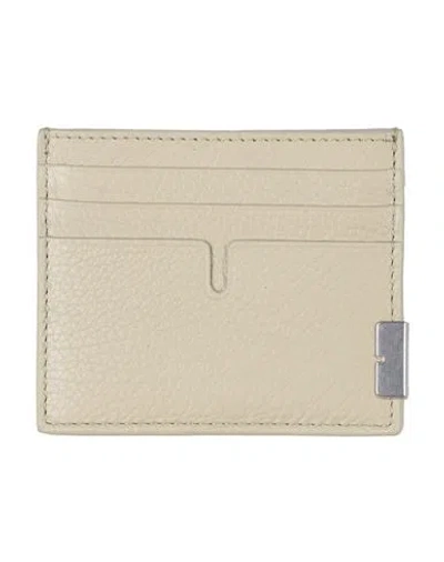 Burberry Woman Cardholder Beige Size - Calfskin In Sand