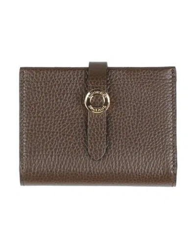Burberry Woman Cardholder Dark Brown Size - Calfskin