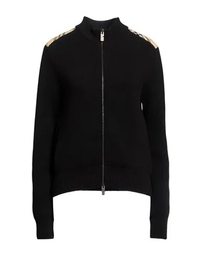 Burberry Woman Cardigan Black Size S Wool, Cashmere