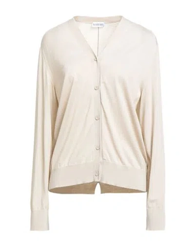 Burberry Woman Cardigan Ivory Size Xl Wool, Polyamide, Elastane In White