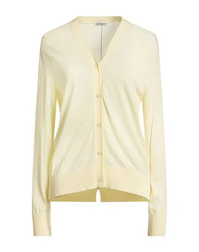 Burberry Woman Cardigan Pastel Yellow Size M Wool