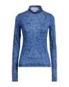Burberry Woman Cardigan Sand Size L Wool, Mohair Wool, Polyamide, Elastane In Blue