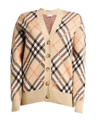 Burberry Woman Cardigan Sand Size S Wool, Mohair Wool, Polyamide, Elastane