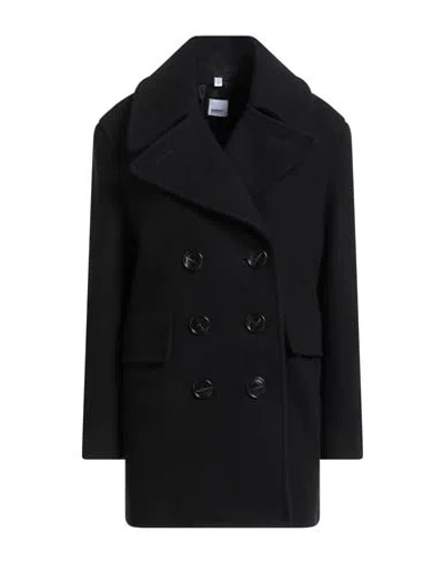 Burberry Woman Coat Black Size 2 Wool