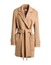 Burberry Woman Coat Camel Size 12 Wool, Cashmere