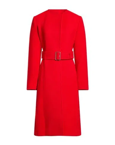 Burberry Woman Coat Red Size 8 Wool