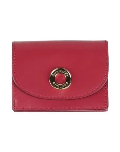 Burberry Woman Coin Purse Red Size - Calfskin