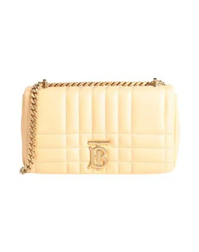 Burberry Woman Shoulder Bag Apricot Size - Leather In Orange