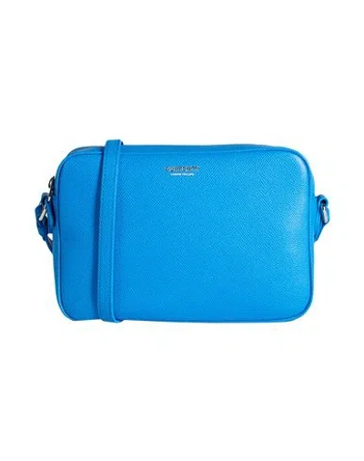 Burberry Woman Cross-body Bag Azure Size - Calfskin