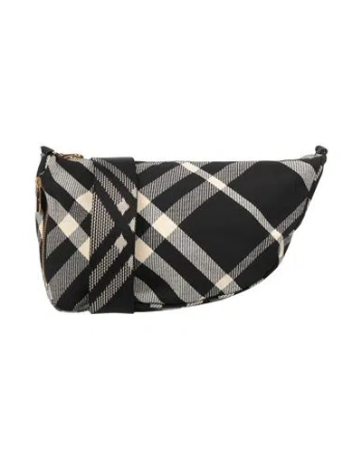 Burberry Woman Cross-body Bag Black Size - Polyester, Cotton, Lambskin