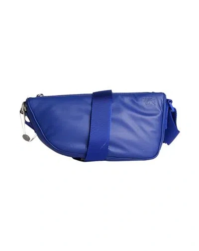 Burberry Woman Cross-body Bag Bright Blue Size - Bull Skin