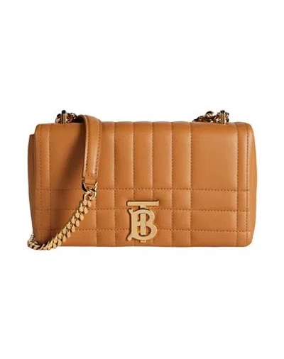Burberry Woman Cross-body Bag Camel Size - Lambskin