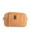 Burberry Woman Cross-body Bag Camel Size - Lambskin In Sand