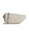 Burberry Woman Cross-body Bag Grey Size - Lambskin, Metal In Gray