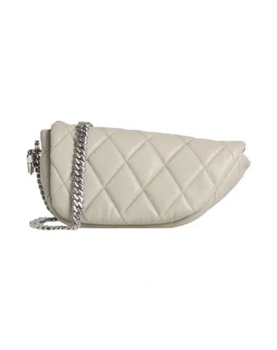 Burberry Woman Cross-body Bag Grey Size - Lambskin, Metal In Gray