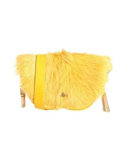 Burberry Woman Cross-body Bag Marigold Size - Cow Leather In Yellow