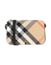 Burberry Snip Madeira Check Jacquard Shoulder Bag In Sand