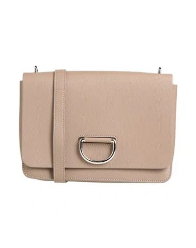 Burberry Woman Cross-body Bag Taupe Size - Goat Skin In Gray