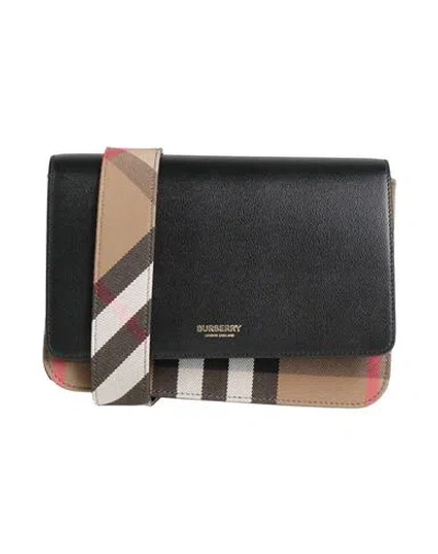 Burberry Woman Cross-body Bag Black Size - Calfskin In Multi