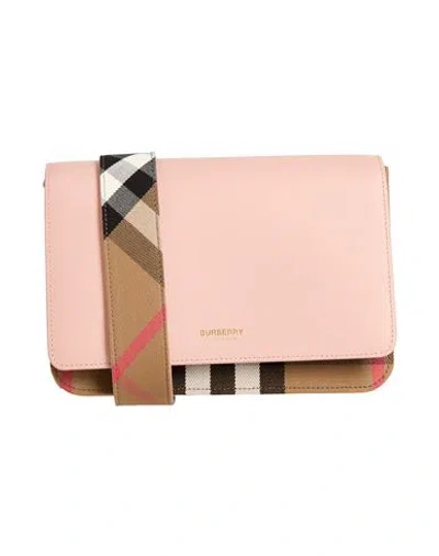 Burberry Woman Cross-body Bag Light Pink Size - Calfskin