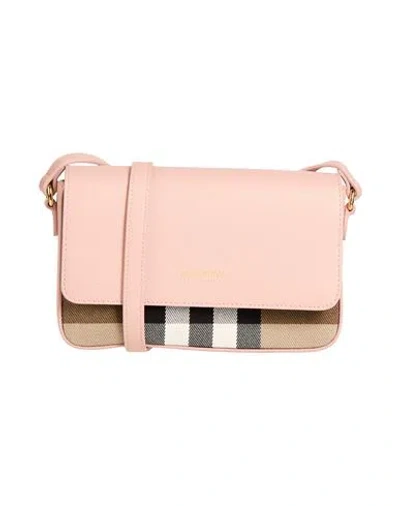 Burberry Woman Cross-body Bag Light Pink Size - Textile Fibers
