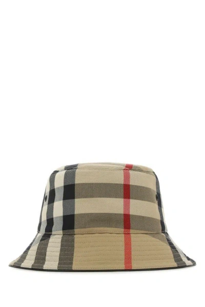 Burberry Woman Embroidered Cotton Hat In Multicolor
