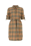 BURBERRY BURBERRY WOMAN EMBROIDERED COTTON SHIRT DRESS