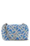 BURBERRY BURBERRY WOMAN EMBROIDERED FABRIC MINI LOLA SHOULDER BAG