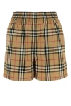 BURBERRY BURBERRY WOMAN EMBROIDERED STRETCH COTTON SHORTS