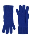 Burberry Woman Gloves Bright Blue Size M/l Cashmere In Blue