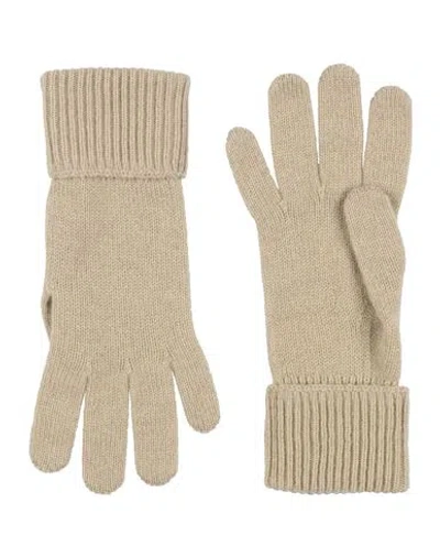 Burberry Woman Gloves Light Green Size S/m Cashmere In Neutral