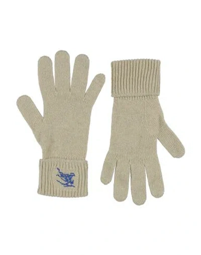 BURBERRY BURBERRY PRORSUM WOMAN GLOVES SAGE GREEN SIZE M/L CASHMERE, POLYAMIDE