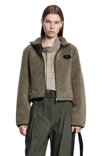 Burberry Woman Green Sweatshirts