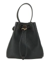 Burberry Tb Grainy Bucket Bag In Black